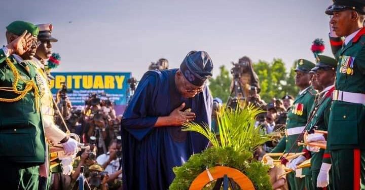 PBAT Ressures Military of His Loyalty: Led Tribute and Confer CFR On Late Lt Gen Lagbaja